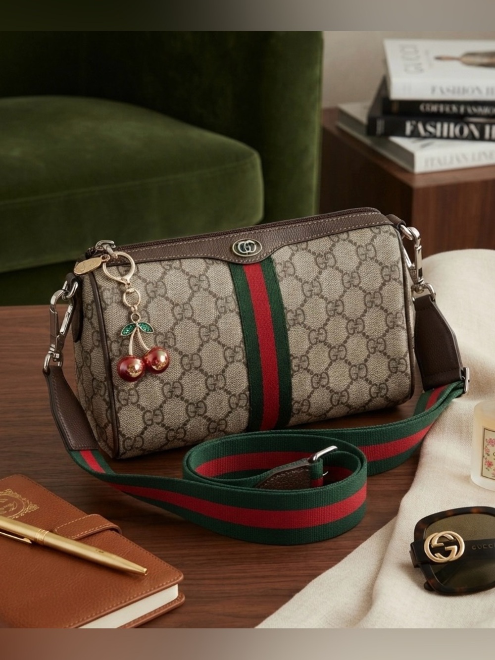 Classic Gucci Ophidia GG Supreme Mini Duffle Bag - Picture 2 of 13